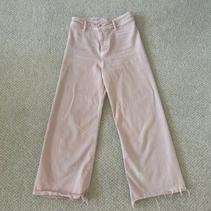Zara Kids Pink Marine Wide Leg Jean